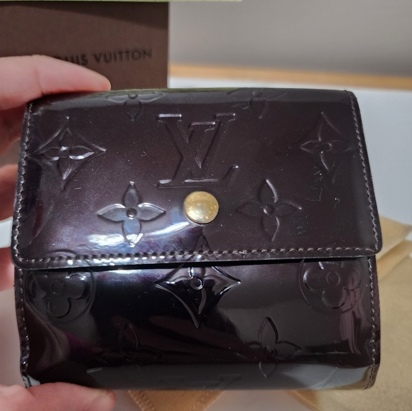 ❌SOLD❌ Louis Vuitton Monogram Vernis Elise Compact Wallet - Picture 12 of 12